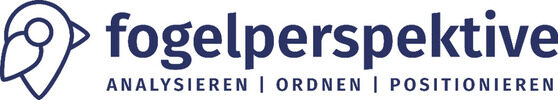 Das Logo von der Fogelperspektive