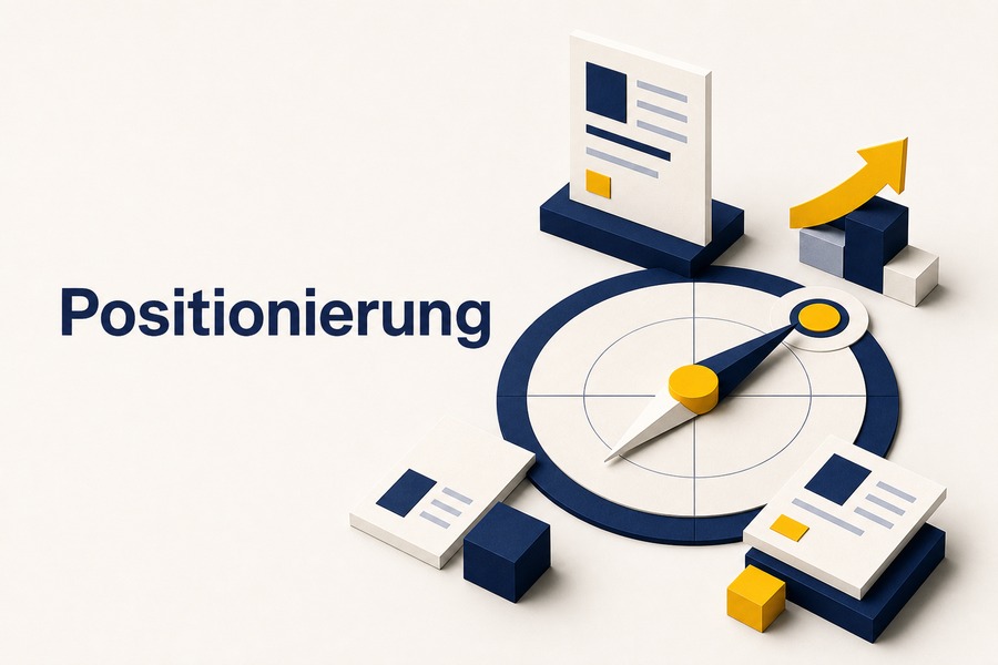 Positionierung mit Kompass und strategischen Karten